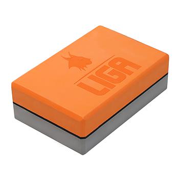 Τουβλάκι Yoga δίχρωμο (Two-color Yoga block) (γαλάζιο/ροζ)